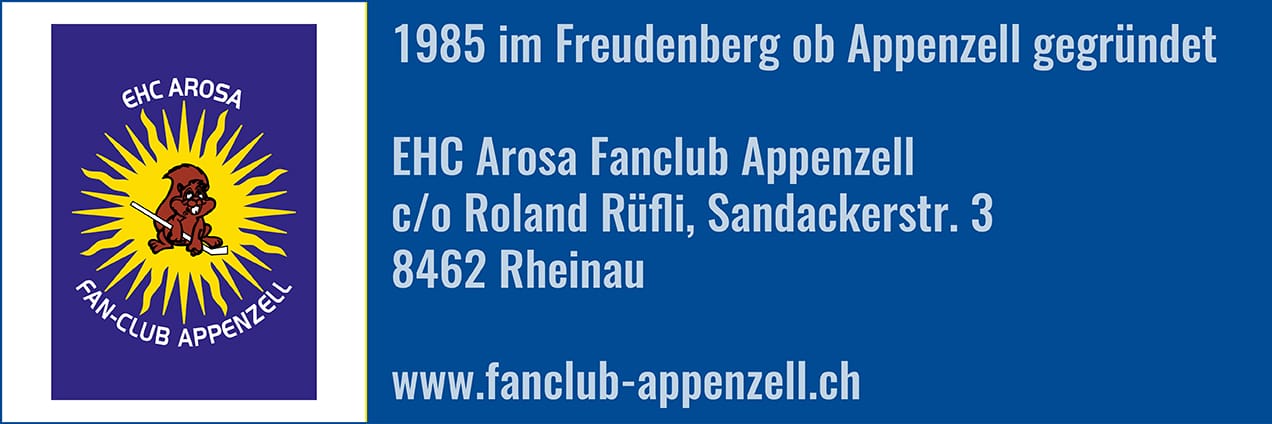 Headerbild Fanclub Appenzell mit Logo_Beschreibung_Websiteadresse