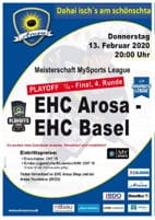 Playoff-Matchflyer EHC Arosa - EHC Basel, Seite 1