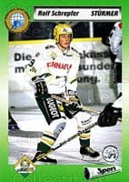 Ein Zeitzeugnis: Die Hockey Card von Rolf Schrepfer 1993 beim HC Thurgau.