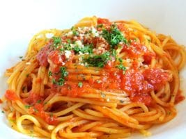 Spaghetti All Arrabiata gibt's beim Cupkracher
