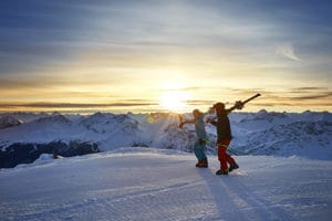 Dieses unfassbar schöne Panorama erlen die Schneesportler diesen Samstag in Arosa (Foto: Arosa Tourismus).