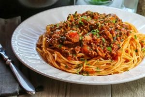Spaghetti Bolognese gibt's beim Cupkracher